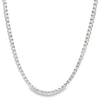 14k Gold 7 Carat Four-Prong Tennis Necklace ~ Lab Grown