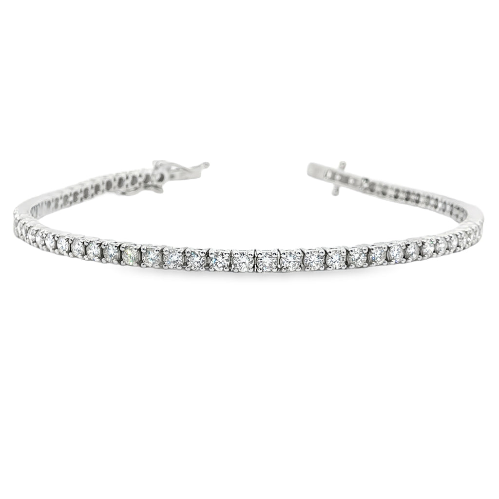 14K Gold 3 Carat Diamond Tennis Bracelet ~ Lab Grown